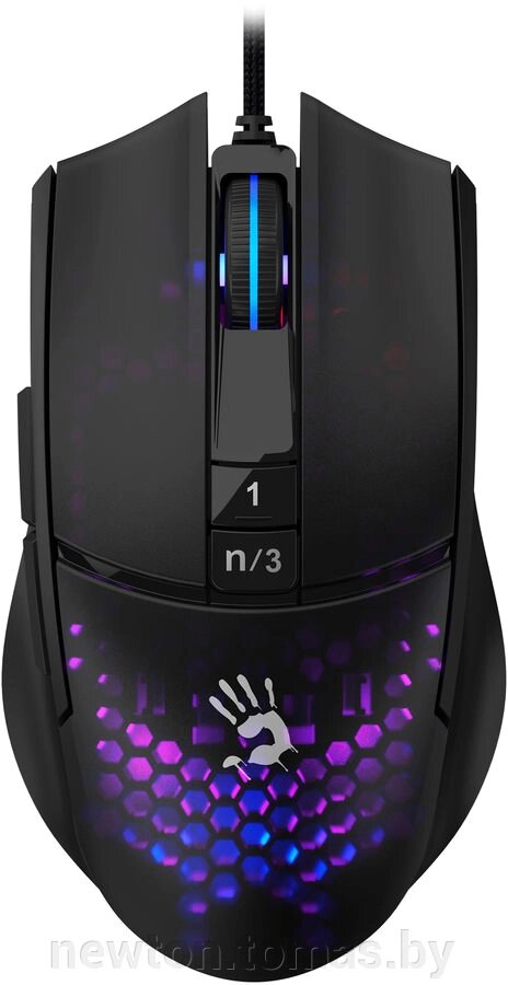 Игровая мышь A4Tech Bloody L65 Max черный/фиолетовый от компании Интернет-магазин Newton - фото 1
