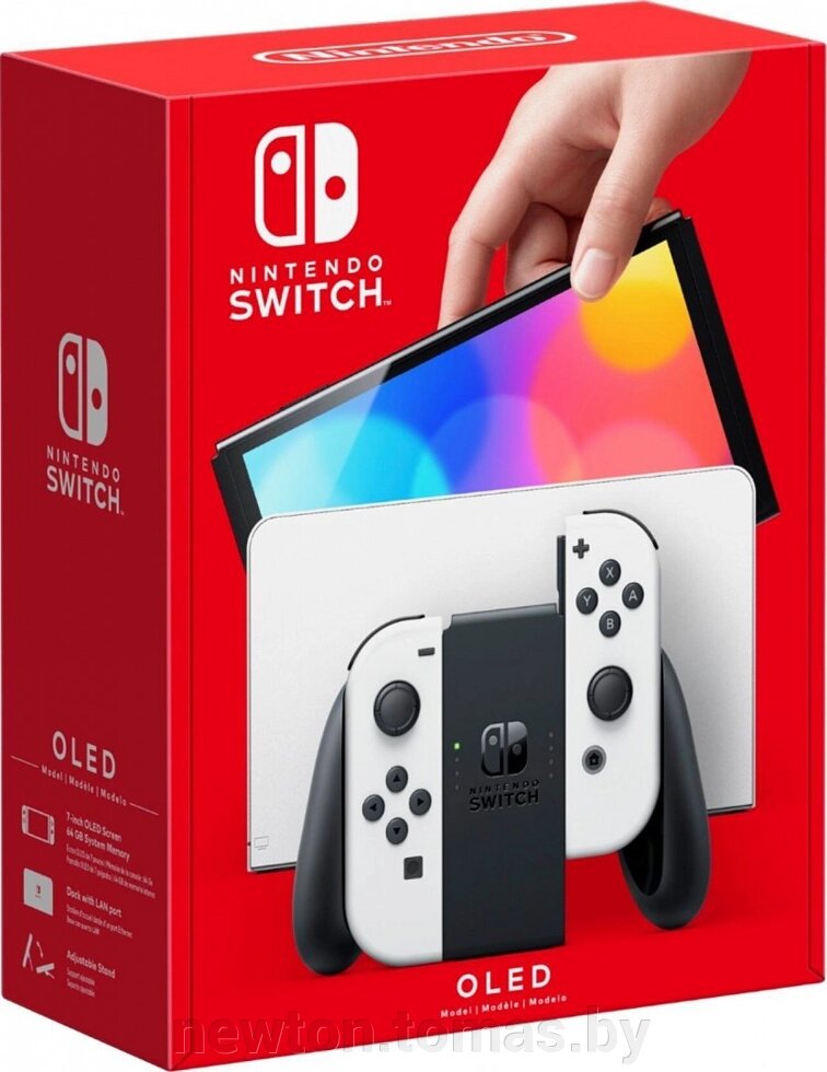 Игровая приставка Nintendo Switch OLED белый от компании Интернет-магазин Newton - фото 1