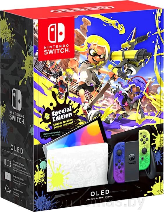 Игровая приставка Nintendo Switch OLED Splatoon 3 Edition от компании Интернет-магазин Newton - фото 1