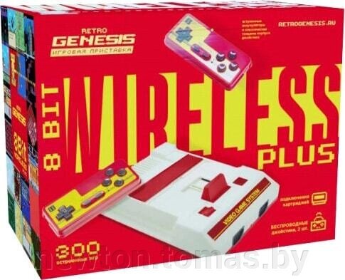 Игровая приставка Retro Genesis 8 Bit Wireless Plus 2 геймпада, 300 игр от компании Интернет-магазин Newton - фото 1