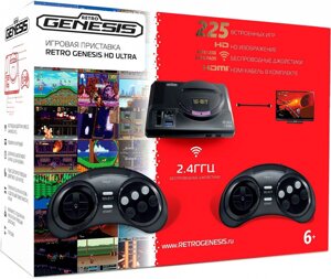 Игровая приставка Retro Genesis HD Ultra 2 геймпада, 225 игр
