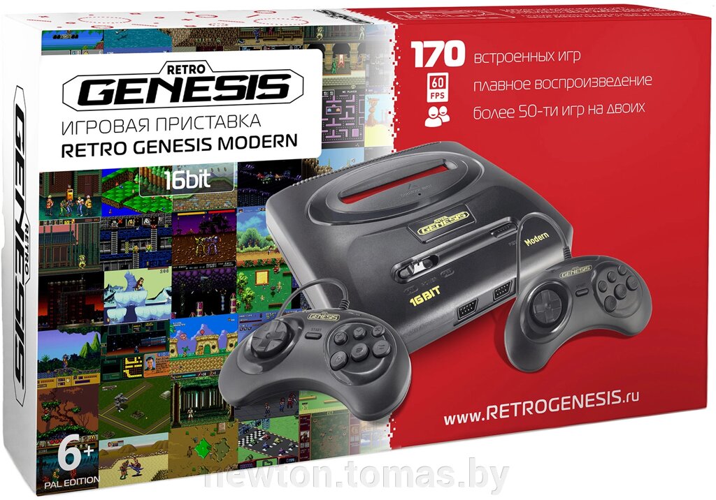 Игровая приставка Retro Genesis Modern PAL Edition 170 игр от компании Интернет-магазин Newton - фото 1