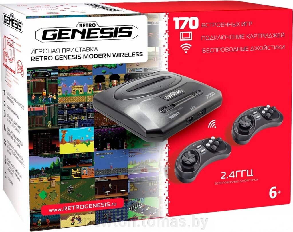 Игровая приставка Retro Genesis Modern Wireless 2 беспроводных геймпада, 170 игр от компании Интернет-магазин Newton - фото 1