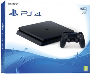 Игровая приставка Sony PlayStation 4 Slim 500GB черный