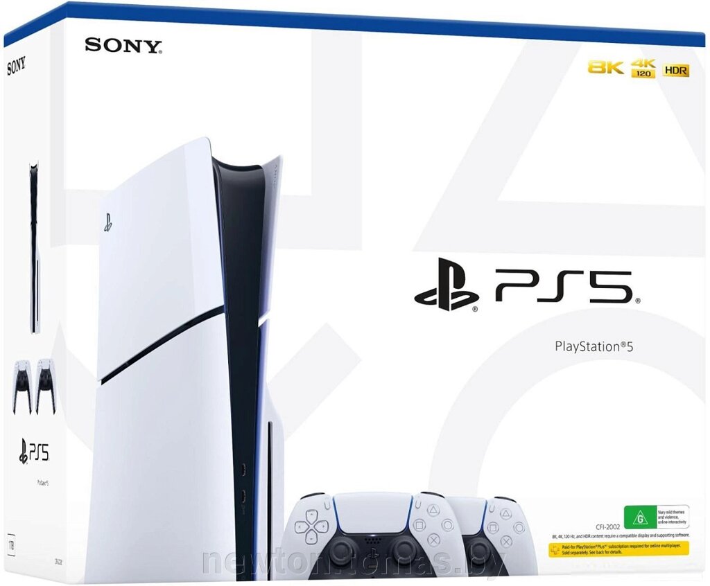 Игровая приставка Sony PlayStation 5 Slim 2 геймпада от компании Интернет-магазин Newton - фото 1