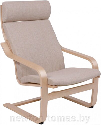 Интерьерное кресло AksHome Relax ткань, бежевый