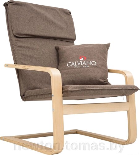 Интерьерное кресло Calviano Soft 1 коричневый