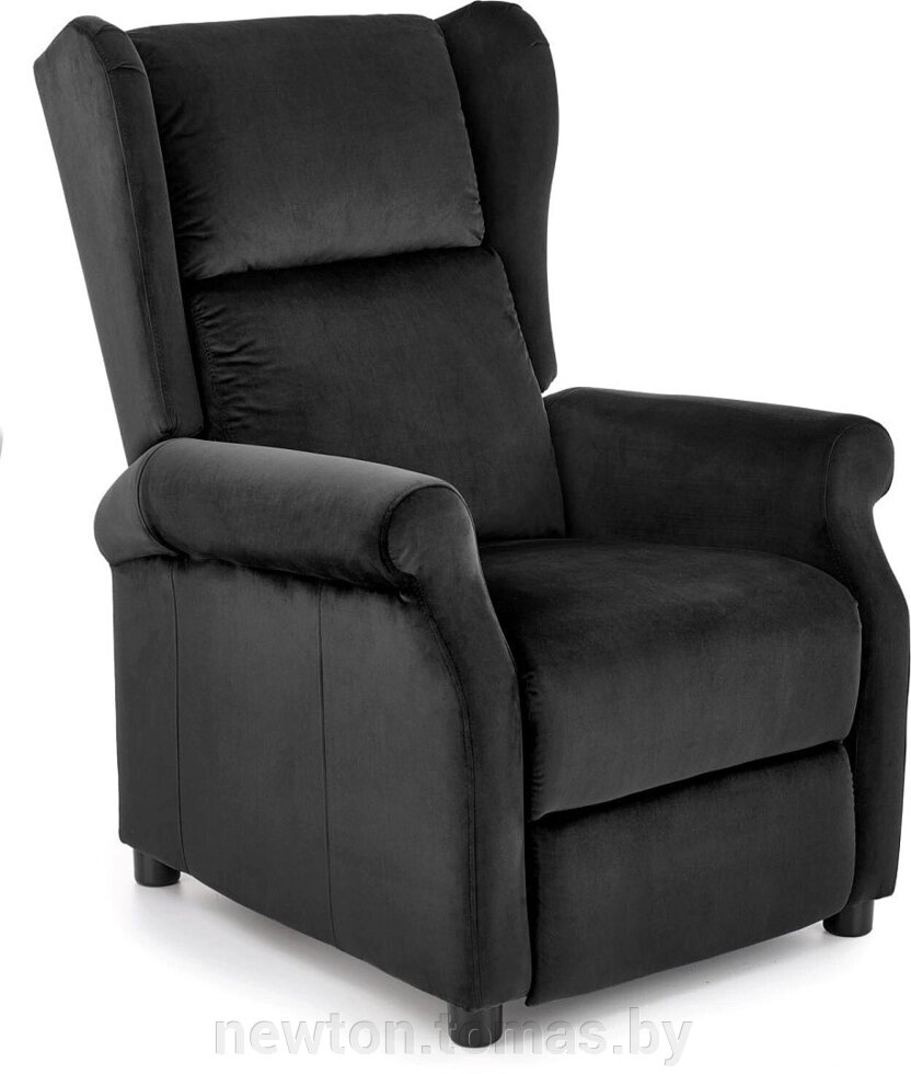 Интерьерное кресло Halmar Agustin 2 раскладное черный от компании Интернет-магазин Newton - фото 1