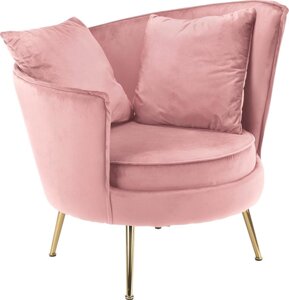 Интерьерное кресло Halmar Almond розовый