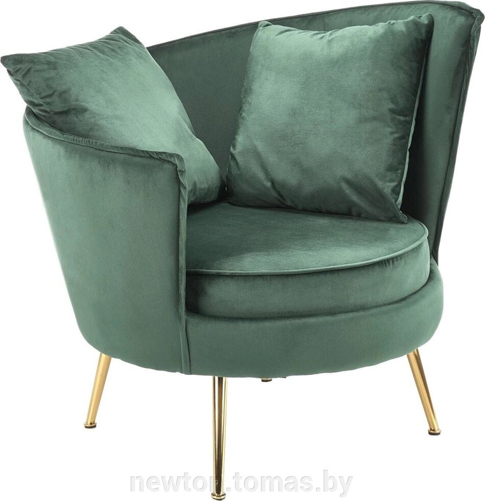 Интерьерное кресло Halmar Almond темно-зеленый от компании Интернет-магазин Newton - фото 1
