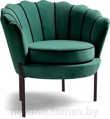 Интерьерное кресло Halmar Angelo темно-зеленый/черный