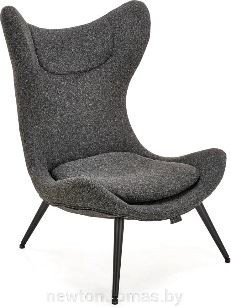 Интерьерное кресло Halmar Atlantis антрацит/черный от компании Интернет-магазин Newton - фото 1