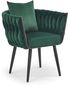 Интерьерное кресло Halmar Avatar 2 темно-зеленый/черный