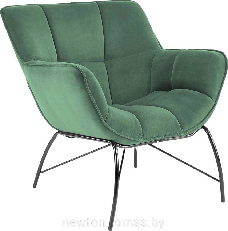Интерьерное кресло Halmar Belton темно-зеленый от компании Интернет-магазин Newton - фото 1