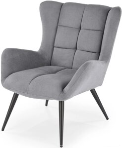 Интерьерное кресло Halmar Byron серый/черный