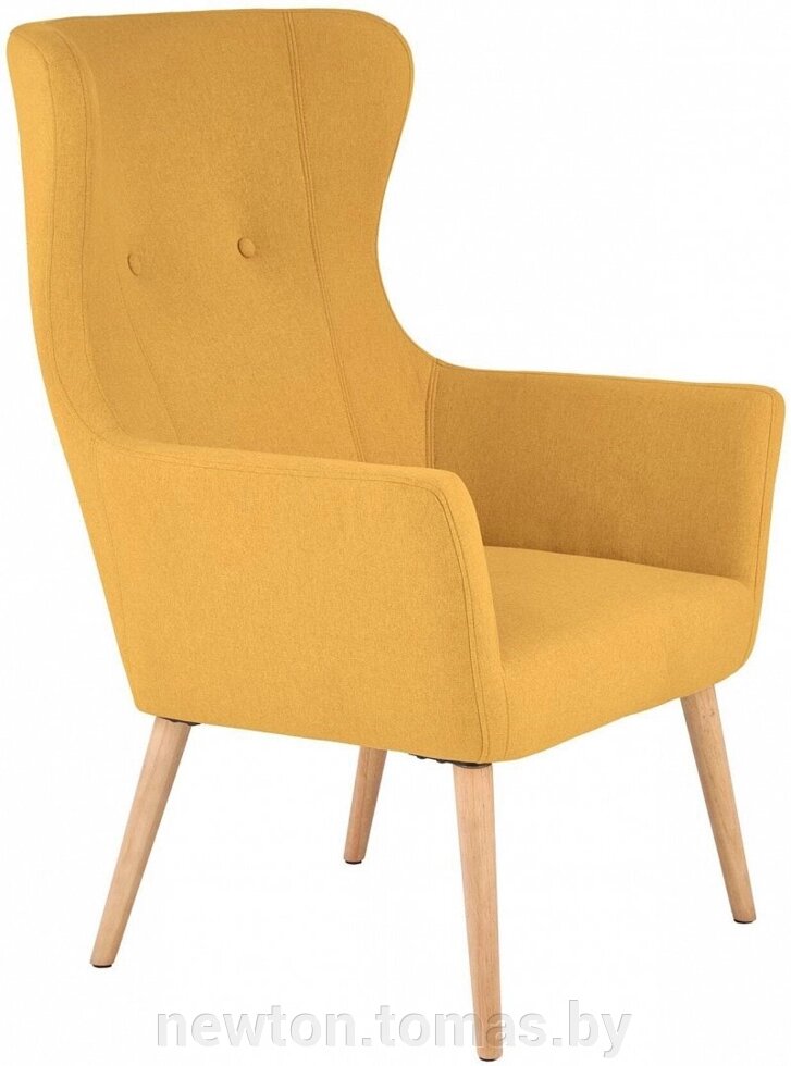 Интерьерное кресло Halmar Cotto горчичный от компании Интернет-магазин Newton - фото 1