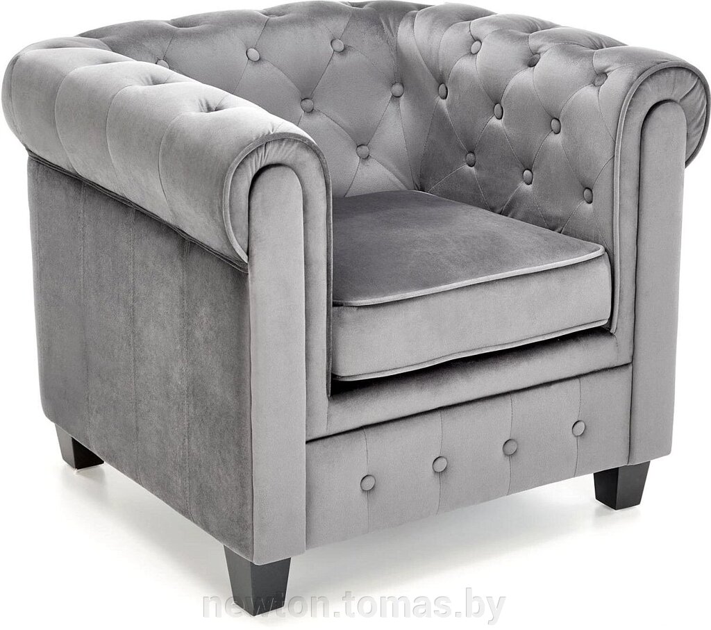 Интерьерное кресло Halmar Eriksen серый/черный от компании Интернет-магазин Newton - фото 1