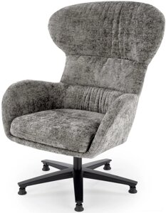 Интерьерное кресло Halmar Franco серый/черный