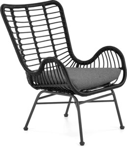 Интерьерное кресло Halmar Ikaro 2 черный/серый