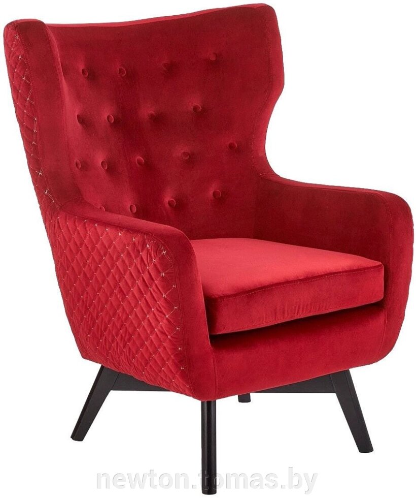Интерьерное кресло Halmar Marvel бордовый/черный от компании Интернет-магазин Newton - фото 1