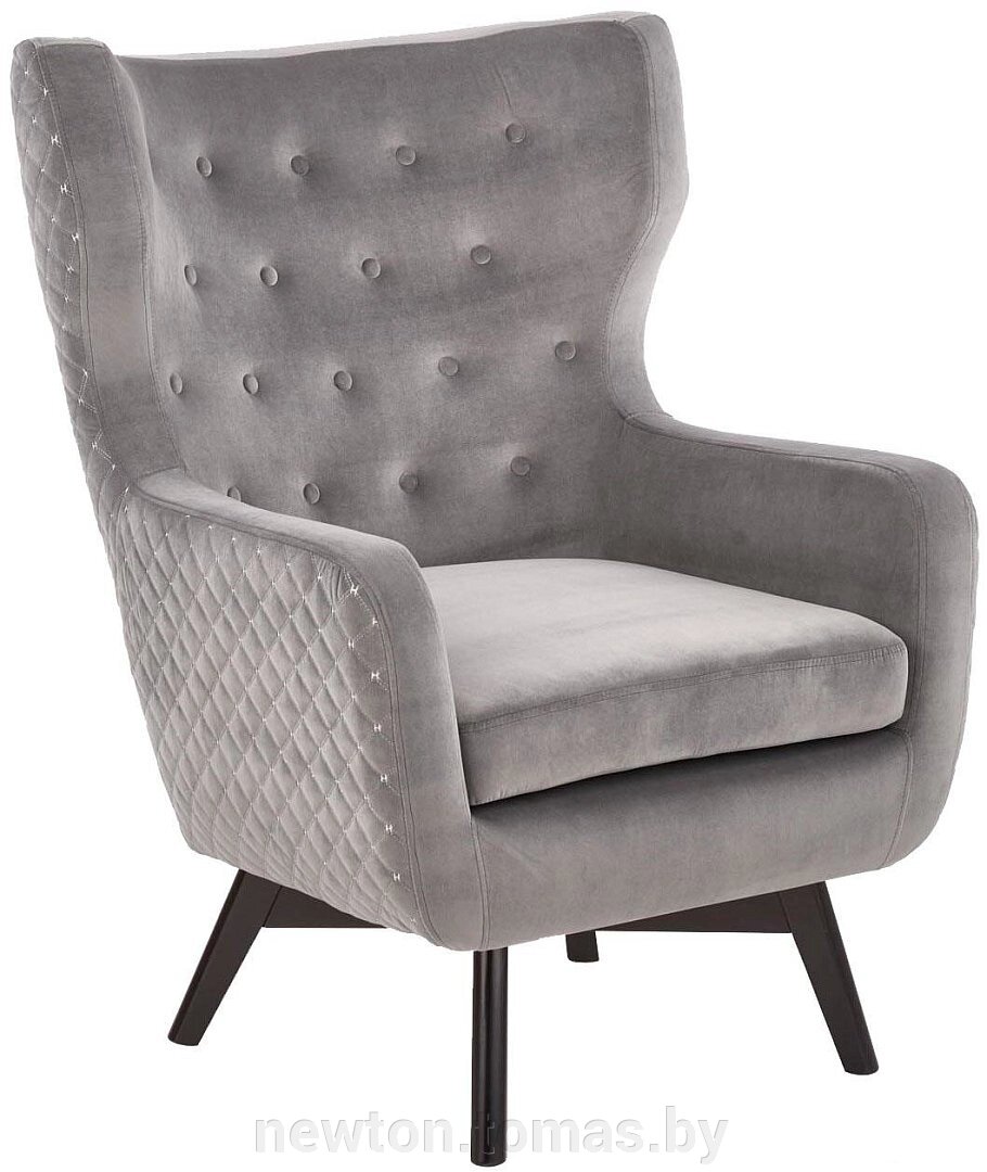 Интерьерное кресло Halmar Marvel серый/черный от компании Интернет-магазин Newton - фото 1