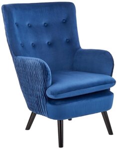 Интерьерное кресло Halmar Ravel темно-синий/черный