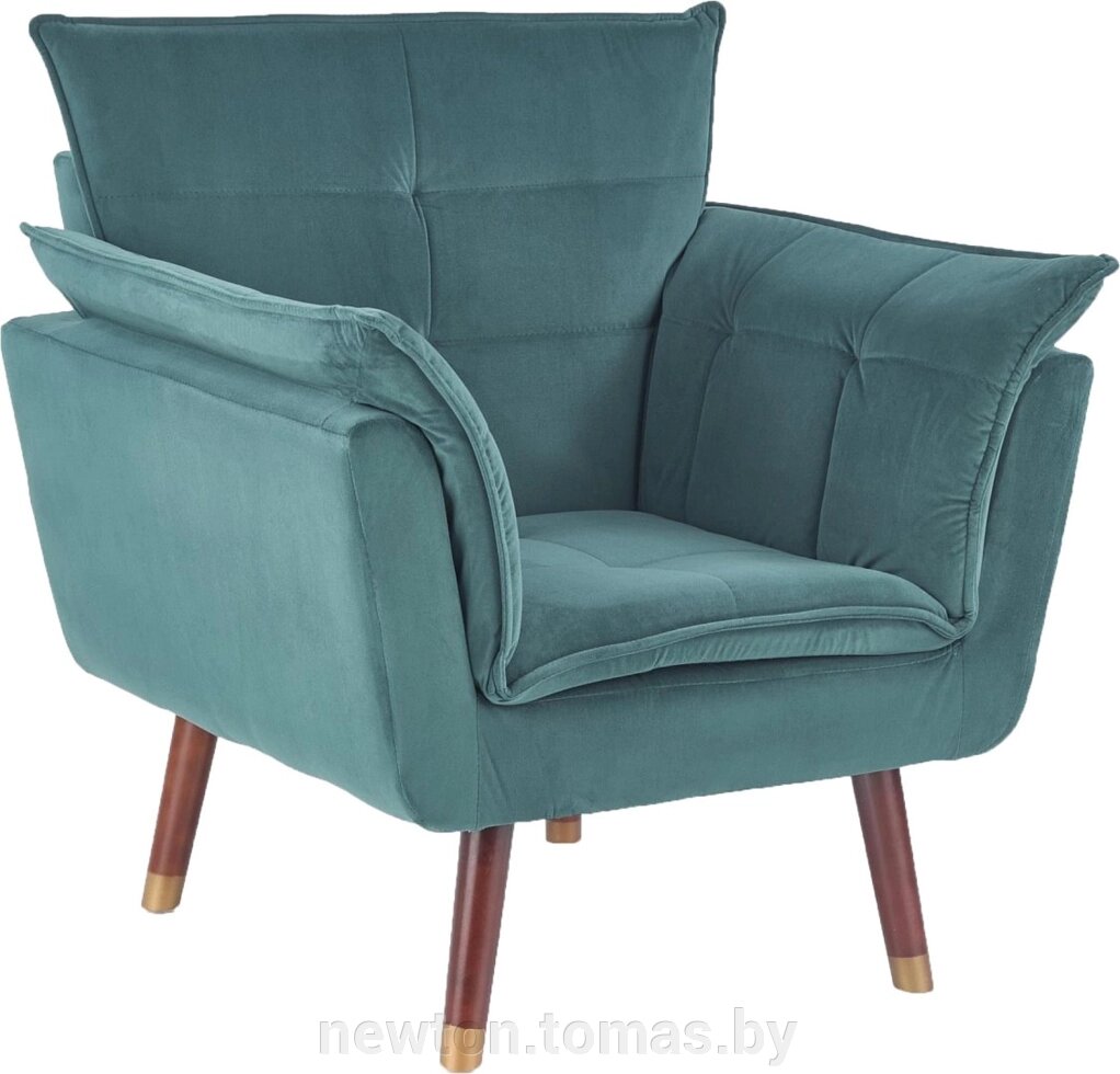 Интерьерное кресло Halmar Rezzo темно-зеленый от компании Интернет-магазин Newton - фото 1