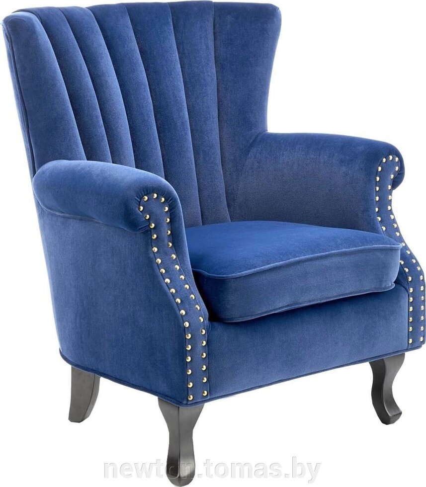 Интерьерное кресло Halmar Titan темно-синий от компании Интернет-магазин Newton - фото 1
