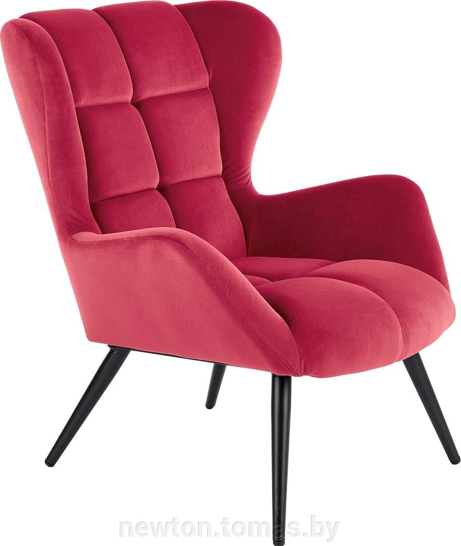 Интерьерное кресло Halmar Tyrion бордовый/черный от компании Интернет-магазин Newton - фото 1