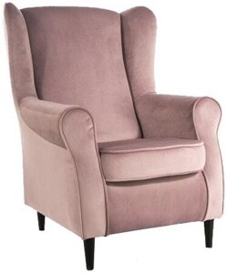 Интерьерное кресло Signal Baron Velvet Bluvel 52 античный розовый