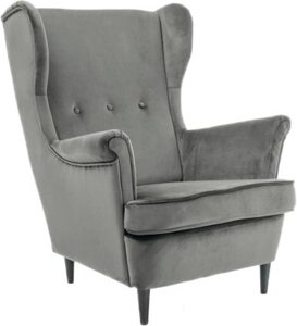 Интерьерное кресло Signal Lord Velvet Bluvel 14 серый