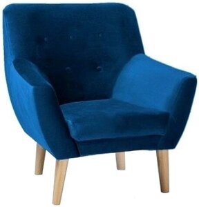 Интерьерное кресло Signal Nordic Velvet 1 синий
