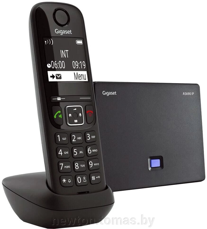 IP-телефон Gigaset AS690IP черный от компании Интернет-магазин Newton - фото 1
