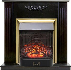 Каминокомплект Smolcom Lumsden STD-ASP с Royal Flame Majestic FX M Brass темный орех