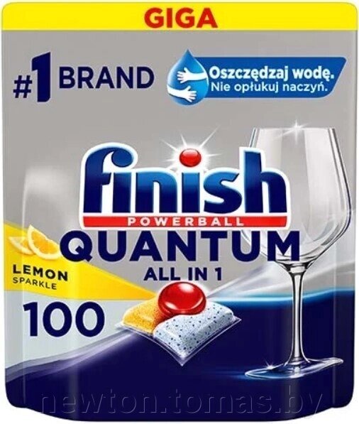 Капсулы для посудомоечной машины Finish Quantum Lemon 100 шт от компании Интернет-магазин Newton - фото 1