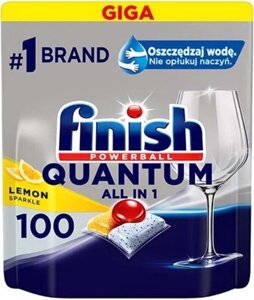 Капсулы для посудомоечной машины Finish Quantum Lemon 100 шт