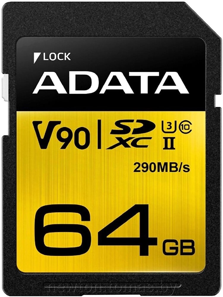 Карта памяти ADATA Premier ONE ASDX64GUII3CL10-C SDXC 64GB от компании Интернет-магазин Newton - фото 1