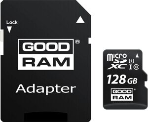 Карта памяти goodram M1aa microsdxc M1aa-1280R12 128GB с адаптером