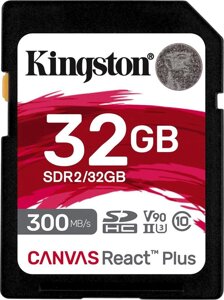 Карта памяти Kingston Canvas React Plus SDHC 32GB