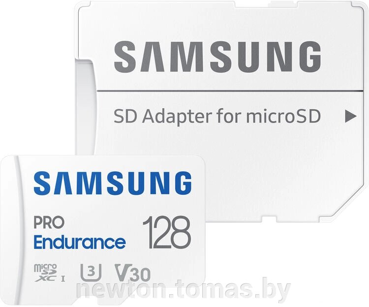 Карта памяти Samsung PRO Endurance+ microSDXC 128GB с адаптером от компании Интернет-магазин Newton - фото 1