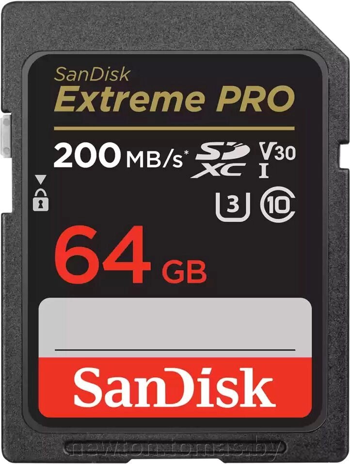 Карта памяти SanDisk Extreme PRO SDXC SDSDXXU-064G-GN4IN 64GB от компании Интернет-магазин Newton - фото 1