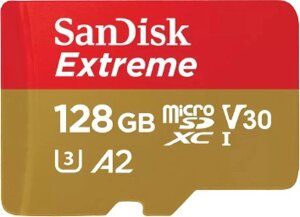 Карта памяти sandisk extreme sdsqxaa-128G-GN6ma microsdxc 128GB