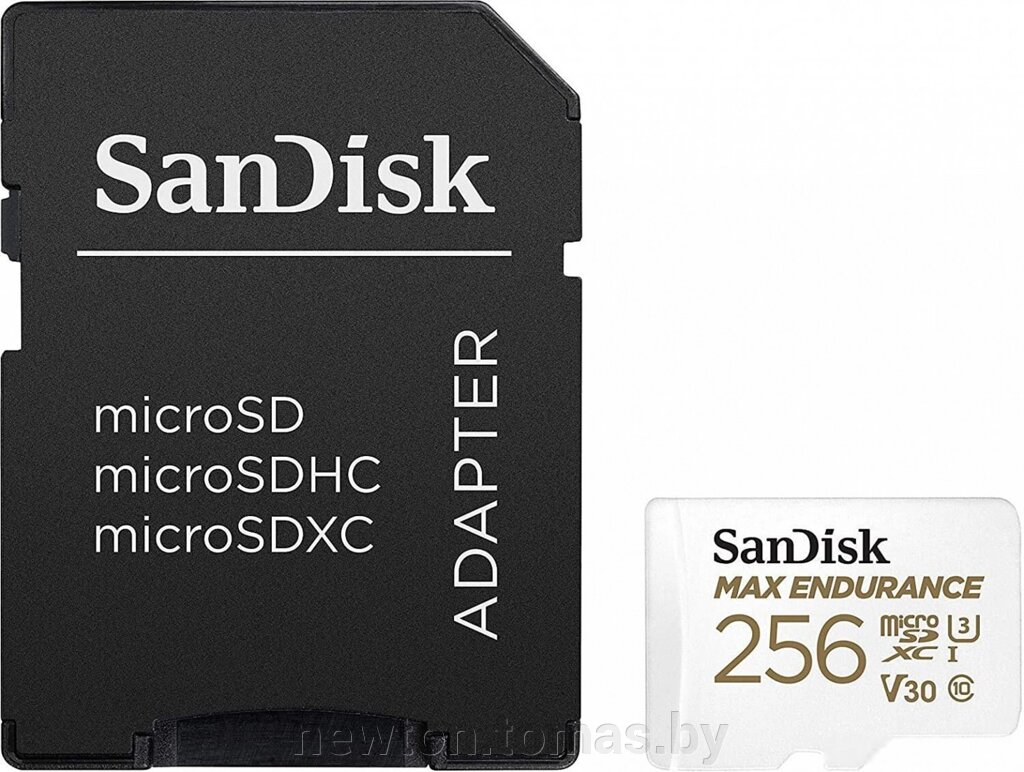 Карта памяти SanDisk microSDXC SDSQQVR-256G-GN6IA 256GB с адаптером от компании Интернет-магазин Newton - фото 1