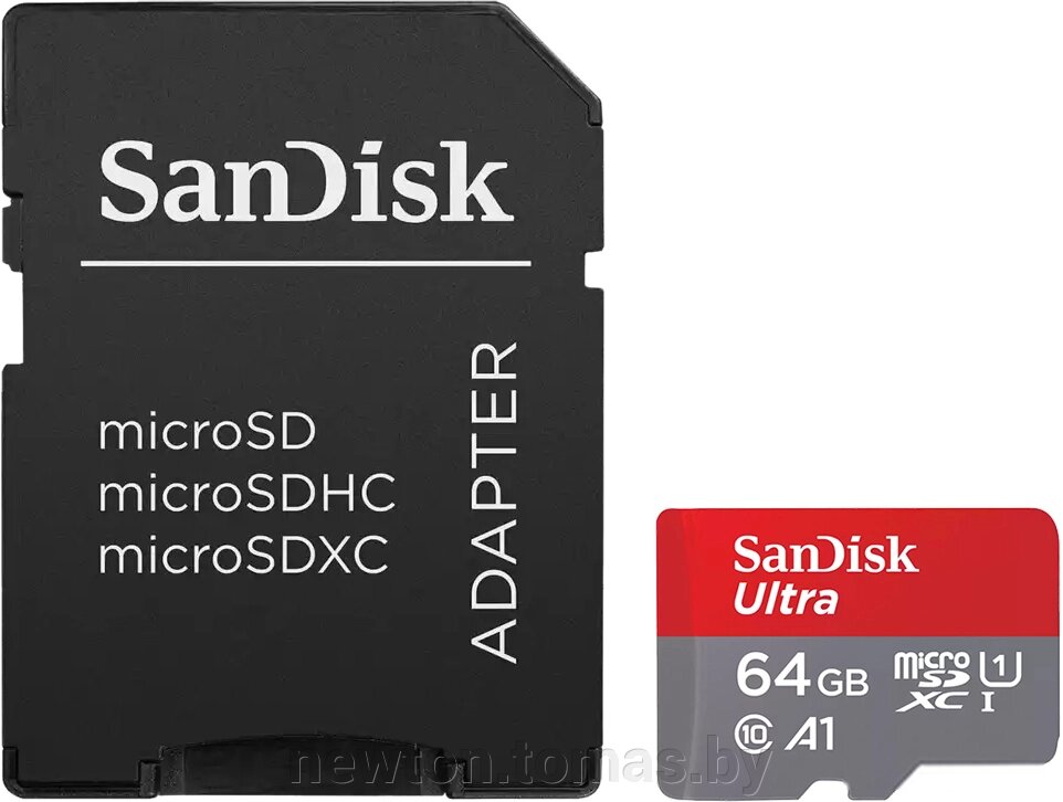 Карта памяти SanDisk Ultra microSDXC SDSQUAC-256G-GN6MA 256GB с адаптером от компании Интернет-магазин Newton - фото 1