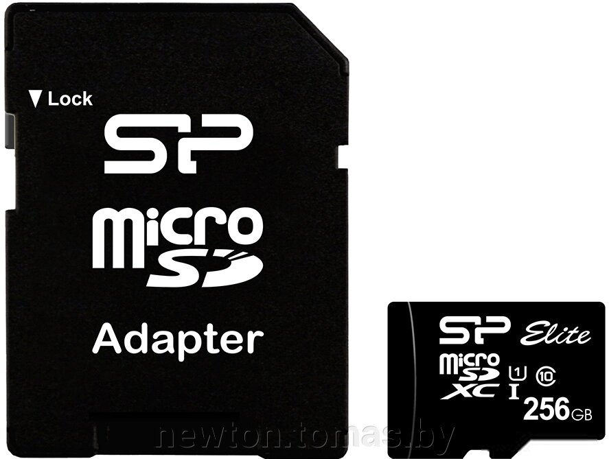 Карта памяти Silicon-Power microSDXC SP256GBSTXBU1V10SP 256GB с адаптером от компании Интернет-магазин Newton - фото 1