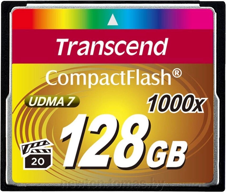 Карта памяти Transcend 1000x CompactFlash Ultimate 128GB TS128GCF1000 от компании Интернет-магазин Newton - фото 1