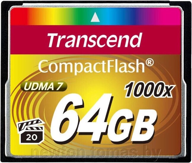 Карта памяти Transcend 1000x CompactFlash Ultimate 64GB TS64GCF1000 от компании Интернет-магазин Newton - фото 1