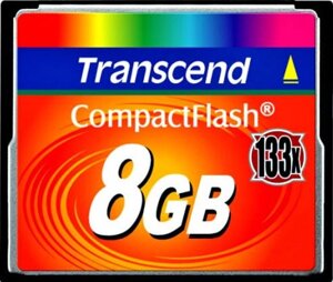 Карта памяти Transcend 133x CompactFlash 8 Гб TS8GCF133