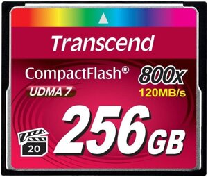 Карта памяти Transcend 800x CompactFlash Premium 256GB TS256GCF800