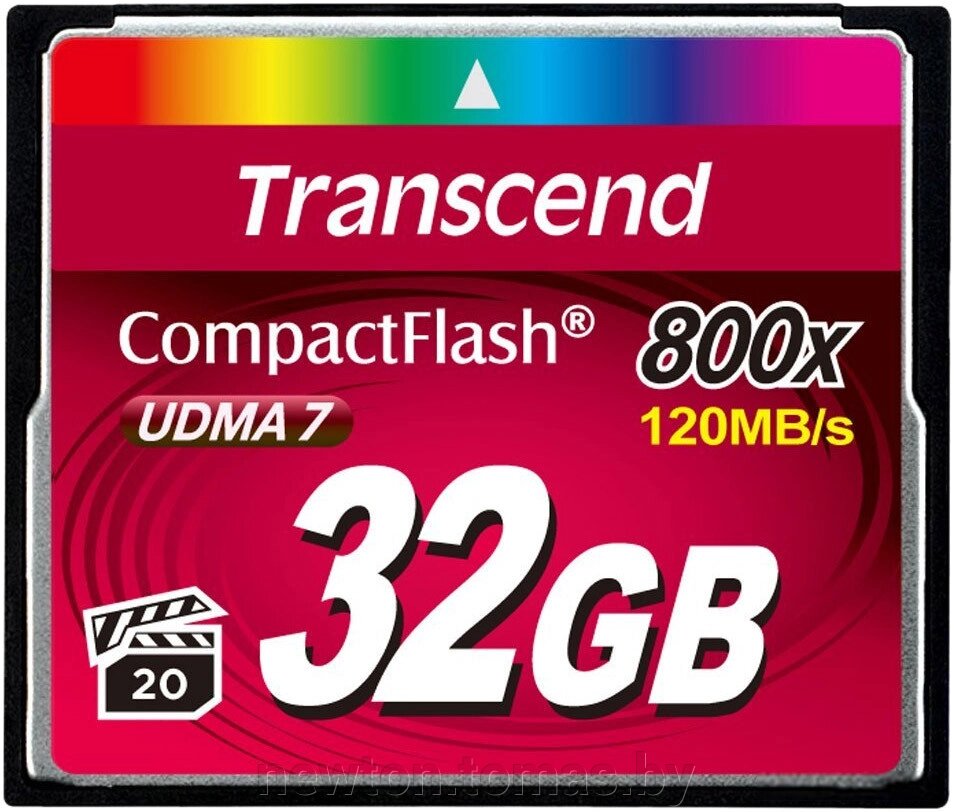 Карта памяти Transcend 800x CompactFlash Premium 32GB TS32GCF800 от компании Интернет-магазин Newton - фото 1